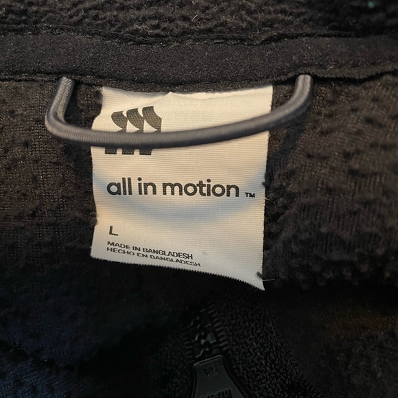 Black 3/4 zip Hoodie - Picture 4 of 4